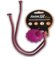 AnimAll Куля з канатом 8 см фіолетова