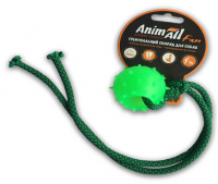 AnimAll Куля з канатом 8 см зелена