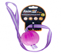 AnimAll м'яч тренінг зу шлейкою 6 см фіолетовий