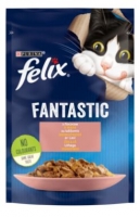 FELIX FANTASTIC. З лососем. Шматочки у желе. 85 г