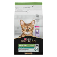 PRO PLAN®. Сухий повнораціонний корм для дорослих стерилізованих котів, з лососем. 10 кг.