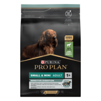 PRO PLAN®. Сухий повнораціонний корм для дорослих собак малих порід з чутливою системою травлення. З ягням. 700 г.