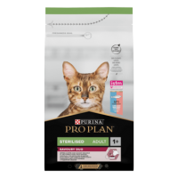 PRO PLAN®. Сухий повнораціонний корм для стерилізованих котів, з тріскою та фореллю. 10 кг.