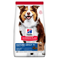 Hill’s Science Plan Mature Adult 7+ Medium Breed Сухий корм для зрілих собак середніх порід від 7 років, з ягням і рисом, 2,5 кг