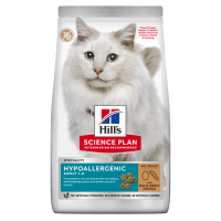 Hill’s Science Plan Adult Hypoallergenic Сухий беззерновий корм для дорослих котів із чутливістю до певних компонентів їжі, з яєчним білком і протеїном комах 1,5 кг