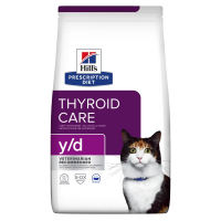 Hill’s Prescription Diet y/d Сухий корм для котів для догляду за щитоподібною залозою, 1,5 кг