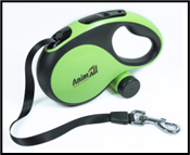 AnimAll рулетка-повідець з диспенсером L до 50 кг/5 метрів зелена, MS7016-B, (Х/12/Х)