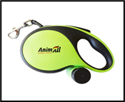 AnimAll рулетка-повідець з диспенсером S до 15 кг/3 метрів зелена, MS7016-B, (Х/12/Х)