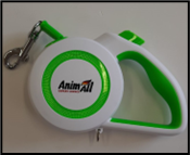 AnimAll рулетка-поводок REFLECTOR до 25кг/5метра М Салатовий-білий