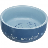 TX-24793 миска котяча"Thanks for Service",керамика,0.3л/11см