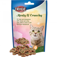 TX-42673 ласощі д/котів "Meaty & Crunchy" (курка/котяча м'ята), 50гр