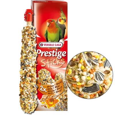 VL Prestige Sticks ГОРІХИ З МЕДОМ (Parakeets Nuts&Honey) ласощі для середніх папуг, 140 г