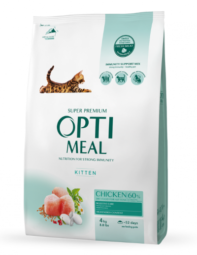 Optimeal Сухий корм з куркою для кошенят 1.5 кг