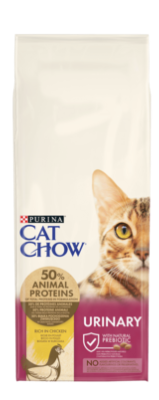 Cat Chow Сухий повнораціонний корм для дорослих котів, для підтримки сечовидільної системи у здоровому стані, з куркою 15 кг