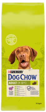Dog Chow сухий повнораціонний корм для дорослих собак віком від 1 до 5 років, з ягням 14 кг