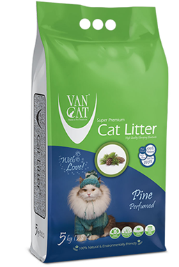 Van Cat Pinе наповнювач для котячого туалету бентонітовий 5 кг