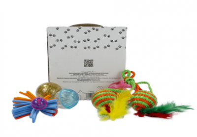 AnimAll набір-коробка іграшок для котів- 15 од.