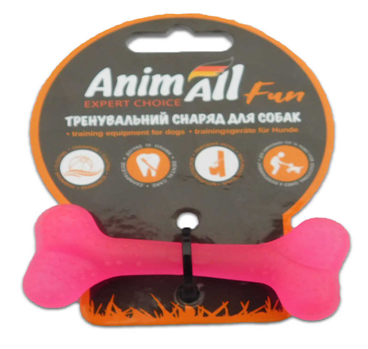 AnimAll Кістка 8 см коралова