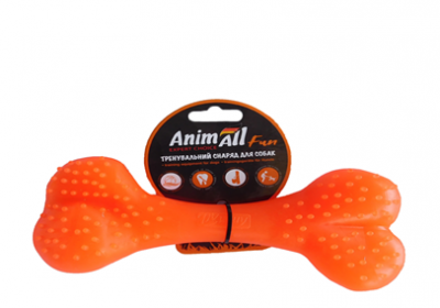 AnimAll Кістка 25 см помаранчева