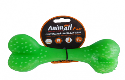 AnimAll Кістка 25 см зелена