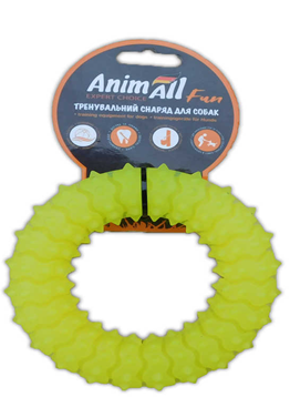 AnimAll Кільце з шипами 12 см жовте