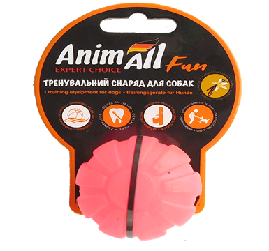 AnimAll м'яч тренувальний  5 см кораловий