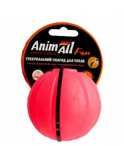 AnimAll м'яч тренувальний 7 см кораловий