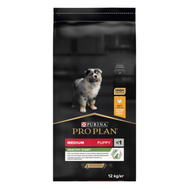 PRO PLAN®. Сухий повнораціонний корм для цуценят середніх порід. Також підходить для вагітних та лактуючих собак. З куркою. 3 кг.