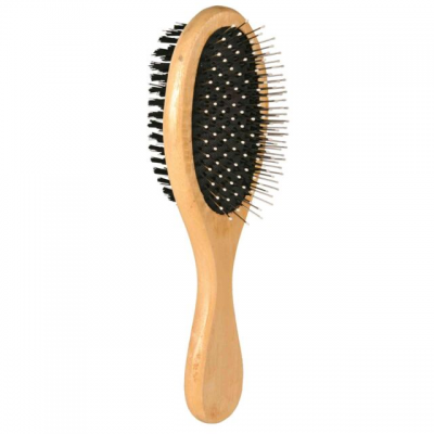 TX-2315 щітка дерев'яна двостороння,щетина з нейлону та металу,6х21см