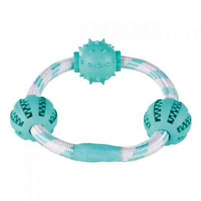 TX-33704 кільце-канат з м'ячами "Denta Fun" (гума) 20см