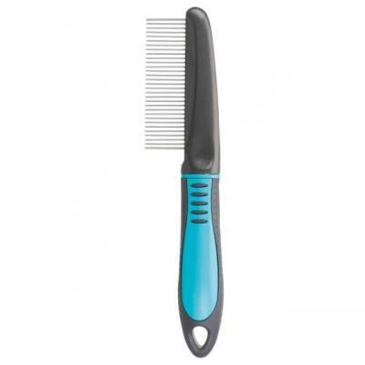 TX-23765 гребінець із середнім зубом,пластик/щетина з металу,22см
